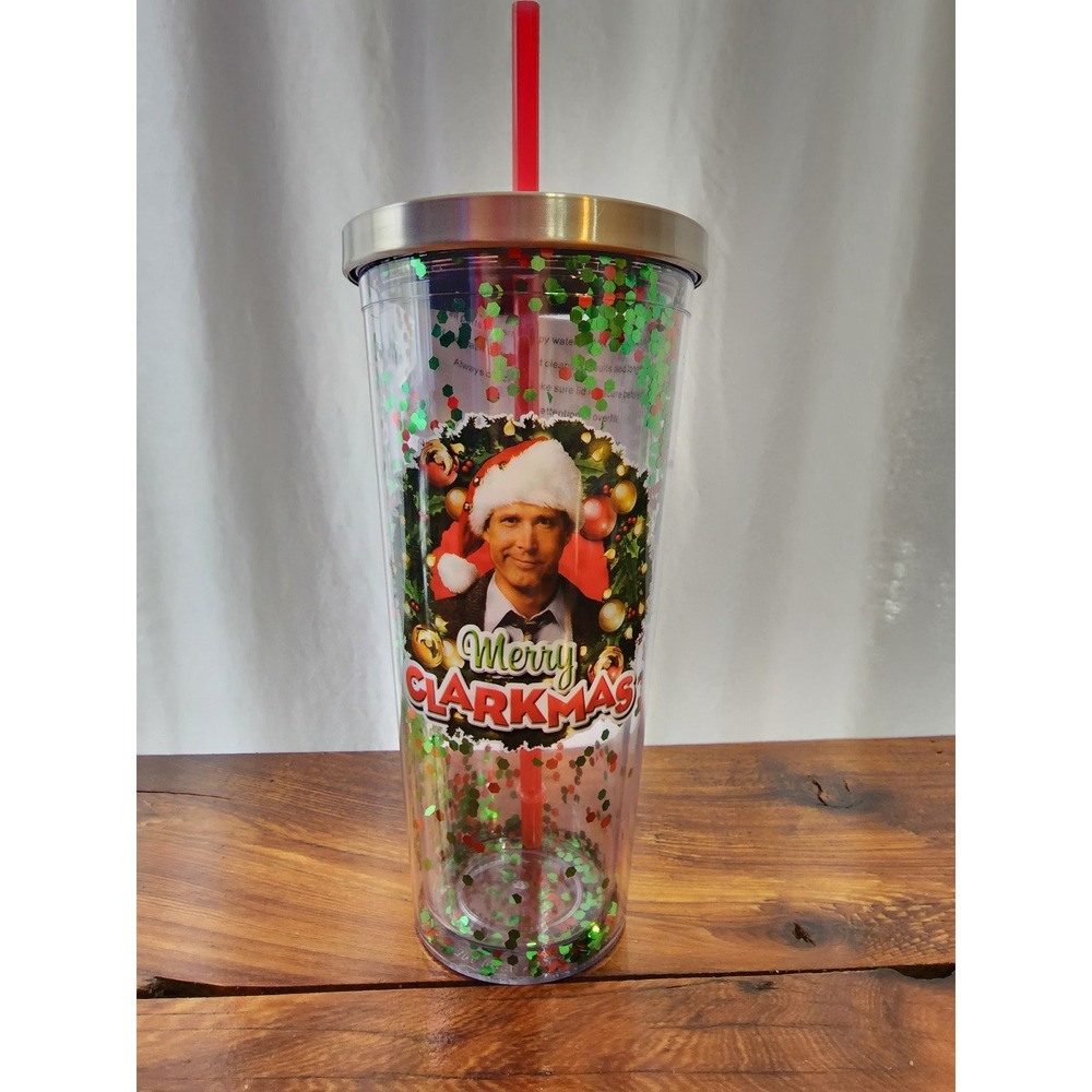 New Christmas Vacation glitter tumbler Merry Clarkmas‎